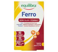 equilibra - Vitamine e Minerali Ferro con Acido Folico + Vitamina C, 60 perle Vitamine e sostanze vitali 1 pieces unisex