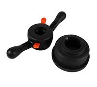 Equilibratrice per Pneumatici, Equilibratrice per Ruote a Sgancio Rapido in Plastica Dado ad Alette Strumento per Cambio Gomme Bilanciatore Ruota (Diametro Interno 40 mm Passo Vite