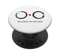 Equilibrio in movimento - Minimal Zen Enso Design PopSockets PopGrip Adesivo