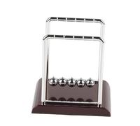 Equilibrio Pendolo Palla Giocattolo Scienza Dell'educazione Ornamento da Scrivania per la Decorazione della Casa Dell'ufficio Regalo (Palla da Biliardo Quadrata Media)