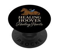 Equine Massaggio Terapia Cura Cavallo Carrozzeria Animale Umor PopSockets PopGrip Adesivo
