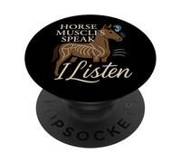 Equine Massaggio Terapia Cura Cavallo Carrozzeria Animale Umor PopSockets PopGrip Adesivo