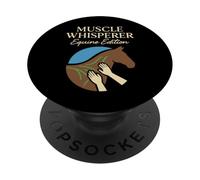 Equine Massaggio Terapia Cura Cavallo Carrozzeria Animale Umor PopSockets PopGrip Adesivo