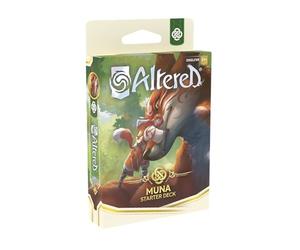 Equinox - Altered: Beyond the Gates Muna Starter Deck - 40 Cards Set with Teija the Druidess - Innovative Non-Combat Gameplay, Collectible Trading Card Game, Età 13+ per 2 Players, 20-30 Minuti
