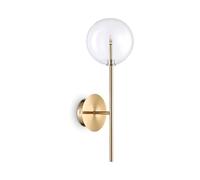 Applique Contemporanea Equinoxe Metallo Ottone 1 Luce 2W 3000K Luce Calda