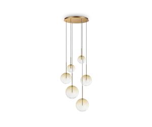 Equinoxe sp6 ambra sfumato lampada a sospensione G4