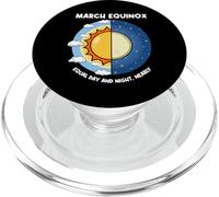 Equinozio di marzo Equinozio di primavera uguale giorno e notte Luna Sole PopSockets PopGrip per MagSafe