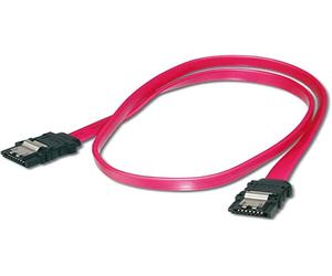 Equip 111900 Ribbon Cable SATA 6Gbps 7 pin ST/ST 0.50 m with Metal Clip Polybag