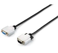 Equip 118855 Cavo VGA 15 m VGA (D-Sub) Nero, Argento - Cavi VGA (15 m, VGA (D-Sub), VGA (D-Sub), Maschio, Femmina, Nero, Argento)