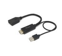 Equipaggia l'adattatore HDMI a DisplayPort attivo maschio/femmina 15 cm nero