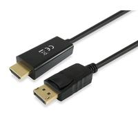 Equip 119391 - Adattatore Displayport HDMI M/M, 3 m, 4 K/30 Hz, colore: Nero