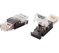 Equip 121165 - Stecker (RJ-45, Schwarz, Transparent, Polycarbonat, Cat6, 12 g, 1