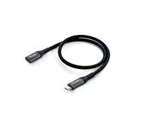 Equip 128370 - Prolunga USB 3.2 Gen 2 C a C, M/F, 0,5 m, 4 K/60 Hz, 10 Gbps, Colore: Nero