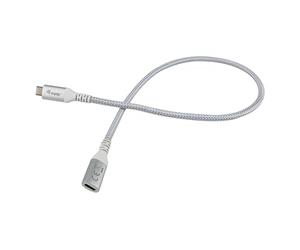 EQUIP 128375 USB 3.2 Gen 2 C auf C Verl?ngerung Kabel 0,5m PD100W 4K/60Hz 10Gbps wei?