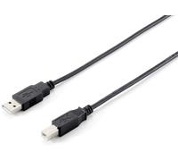 Equip 128861 Cavo da USB 2.0 a USB B (3 m, 480 Mbit/s), nero