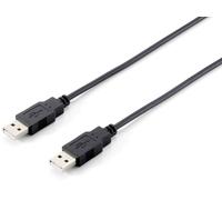 Equip 128871 Cavo USB (3 m, USB A, USB A, 2.0, connettore maschio/connettore maschio, nero)