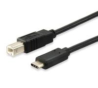 Equip 12888207 1 m USB C USB C Black - USB Cable (1 m, USB c, usb c, Male/Male,