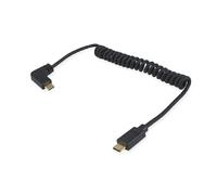 Equip 128889 - Cavo USB Tipo C a Spirale 2.0 C a C a 90°, MaschioMaschio, 1,0 m