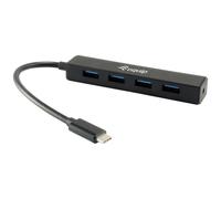 Equip 128954 USB-Hub 4 Porte USB-C® (USB 3.1) Multiport Hub Nero