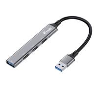 Equip 128960 4 Porte Hub USB 3.0 Nero, Grigio