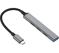 Equip 128961 hub di interfaccia USB 3.2 Gen 1 3.1 Gen 1 Type-C 5000 Mbit/s Nero Grigio (Equip 128961 4-Port USB 3.0/2.0 Hub USB