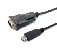 Equip Adattatore USB-C -> seriale RS232-DB9 St/St 1,50 m, nero
