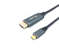 Equip 133415 cavo e adattatore video 1 m USB tipo-C HDMI tipo A (Standard) Nero, Grigio