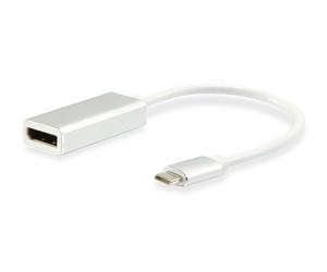 Equip 133458 cavo di interfaccia e adattatore USB Type C DisplayPort Bianco