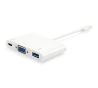 Equip 133462 hub di interfaccia USB 3.2 Gen 1 (3.1 Gen 1) Type-C Bianco