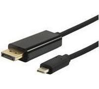 Equip 133467 Adattatore cavo video 1,8 m USB C DisplayPort nero - Adattatori cavo video (1,8 m, USB C, DisplayPort, maschio, maschio, dritto)