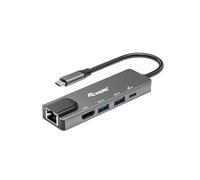 Equip 5 In 1 4k Usb-c To Hdmi/usb-a Adapter Argento