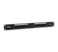 Equip 235317 16-Port CAT.5E Unshielded Patch Panel, Black