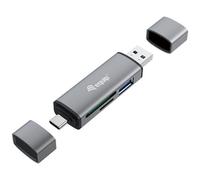 Equip 245460 lettore di schede USB 3.2 Gen 1 (3.1 Gen 1) Type-A/Type-C Grigio