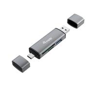 Equip 245460 lettore di schede USB 3.2 Gen 1 (3.1 Gen 1) Type-A/Type-C Grigio NEW