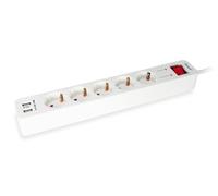 Equip 245554 prolunghe e multiple 1,8 m 5 presa(e) AC Interno Bianco NEW