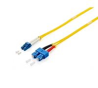 EQUIP 254337 CABLE DE FIBRA OPTICA 15 M LSZH OS2 2X LC 2X SC AMARILLO