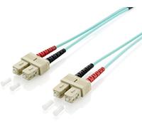 EQUIP 255329 CABLE DE FIBRA OPTICA 0,5 M OM3 SC TURQUESA