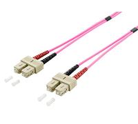 EQUIP 255523 CABLE DE FIBRA OPTICA 3 M OM4 SC VIOLETA
