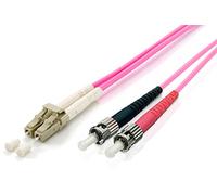 EQUIP 255543 CABLE DE FIBRA OPTICA 3 M OM4 LC ST VIOLETA