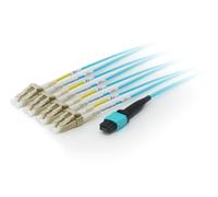 Equip 25556607 cavo InfiniBand e in fibra ottica 10 m MTP 4x LC Ciano NEW