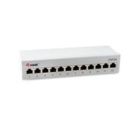 Equip 326522 12-Port Cat.6A Shielded Desktop Patch Panel Light Grey