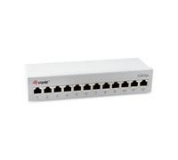 Equip 326522 - Pannello Desktop schermato a 12 Porte Cat.6A, Grigio Chiaro