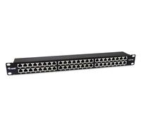 Equip 326626 - Pannello Patch schermato a 48 Porte, Cat.6A, Nero