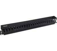 Equip 327314 porta accessori Pannello di gestione del cavo (19 Rack Mount Cable - Management Panel Black - Warranty 12M) NEW