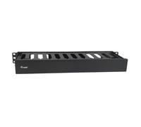 Equip 327318 19" Rack Mount Cable Management Panel - Black