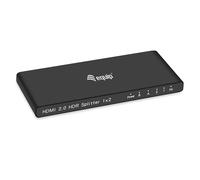Equip 332716 Ultra-Slim 2-Port HDMI 2.0 Splitter/HDMI Splitter 2.0 2 Port Ultra