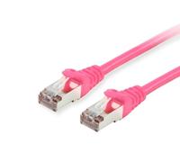 Equip 605580 cavo di rete Rosa 1 m Cat6 S/FTP [S-STP] (Cat.6 S/Ftp Patch Cable, - 1.0M, Pink - Warranty: 12M) NEW