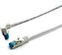 Equip 605804 cavo di rete Bianco 5 m Cat6a S/FTP [S-STP] (Cat.6A S/Ftp Patch Cable, - Angled To Straight Plug, - 5.0M, White - NEW