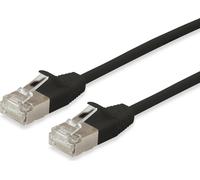 Equip 606124 cavo di rete Nero 1 m Cat6a F/FTP FFTP (Equip 606124 Slim Patch Cable Cat.6A/10G F/FTP 10m Black. 2Years warranty)