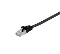 Equip 607697 CAT.6A U/FTP - Cavo patch piatto, 0,5 m, colore: Nero